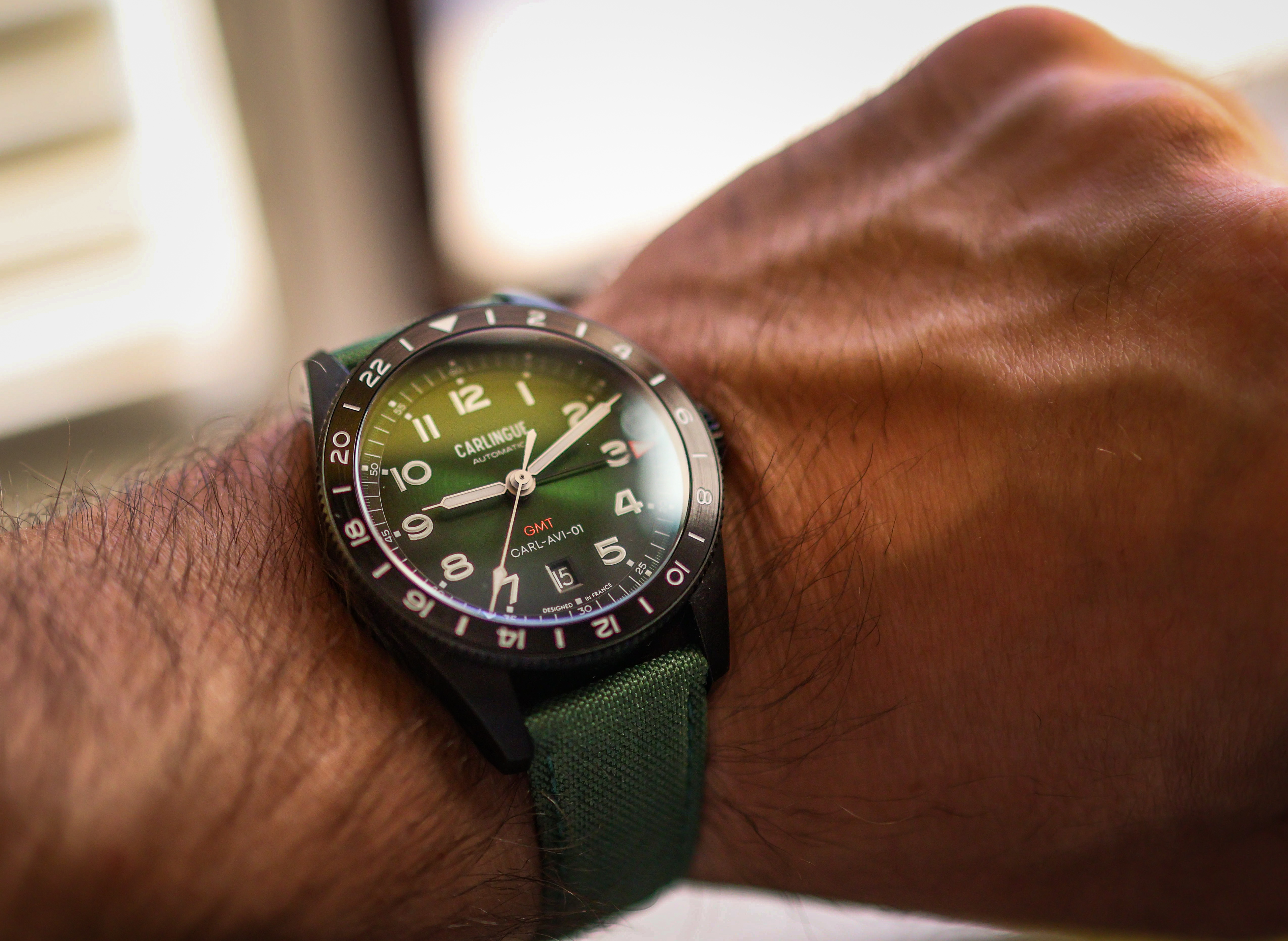 Watch Reviews: Carlingue Aviation Heritage Watch 01 Black & Green